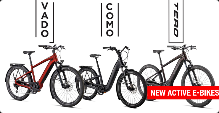 New active e-bikes Specialized Turbo