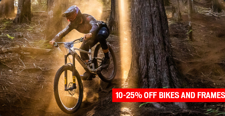 10 - 25% off bikes and frames
