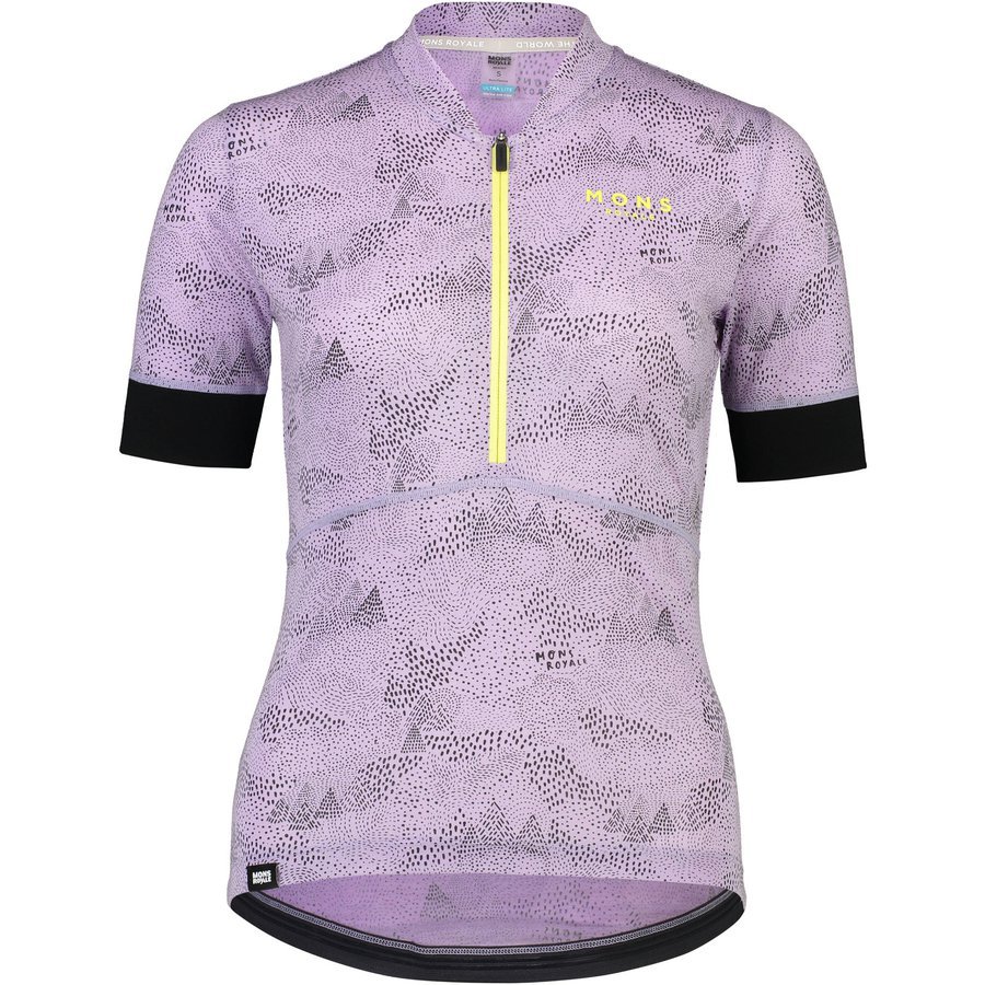 Mons Royale Cadence Half Zip Women's Jersey 2021 lilac micro