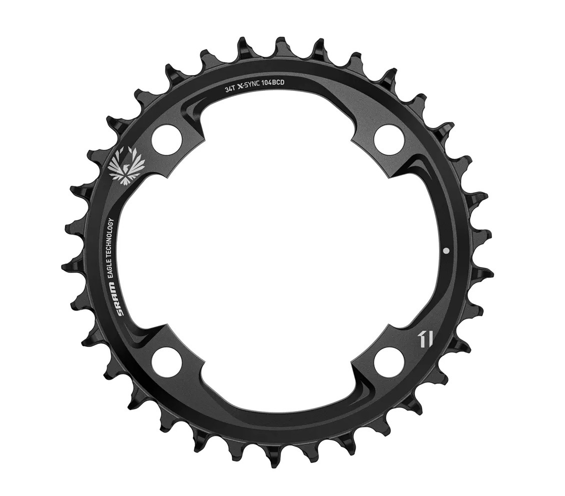 převodník SRAM X-Sync Eagle 34/4/104 black