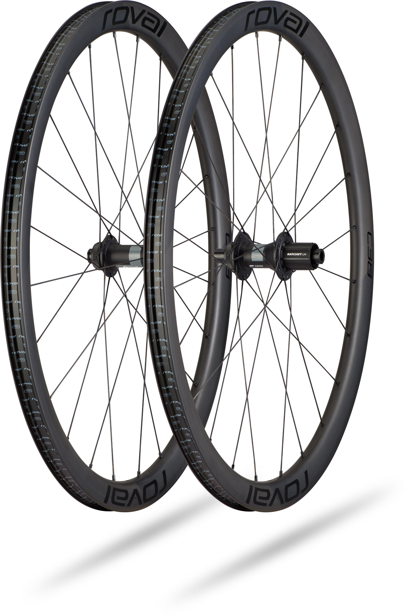 zapletená kola Roval C38 Disc satin carbon/black