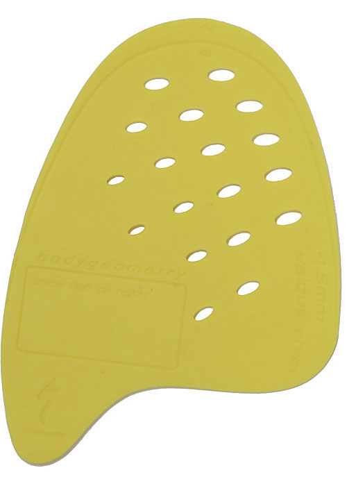 klín do boty Specialized BG Valgus Wedge yellow