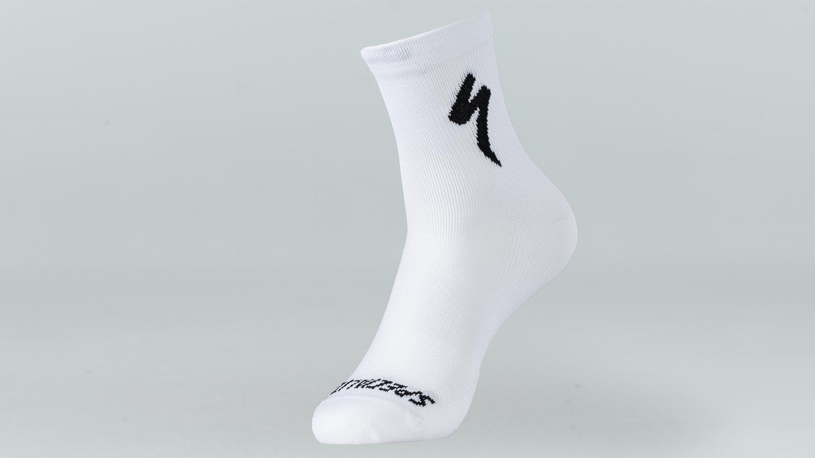 ponožky Specialized Soft Air Mid Logo 2022 white/black