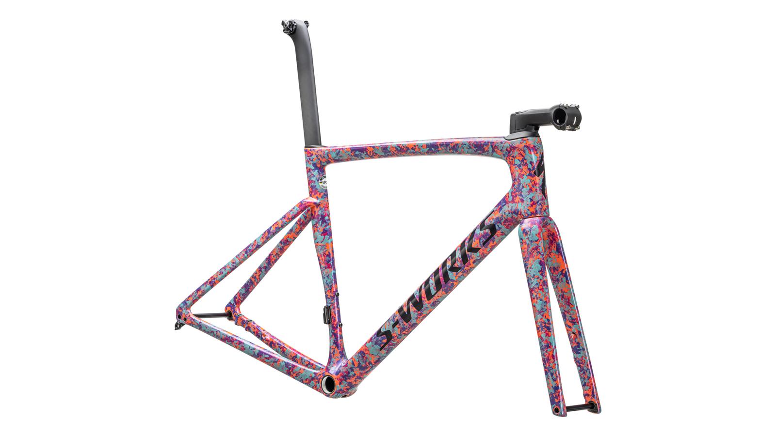 rám silničního kola Specialized S-Works Tarmac SL7 2023 lagoon blue/purple
