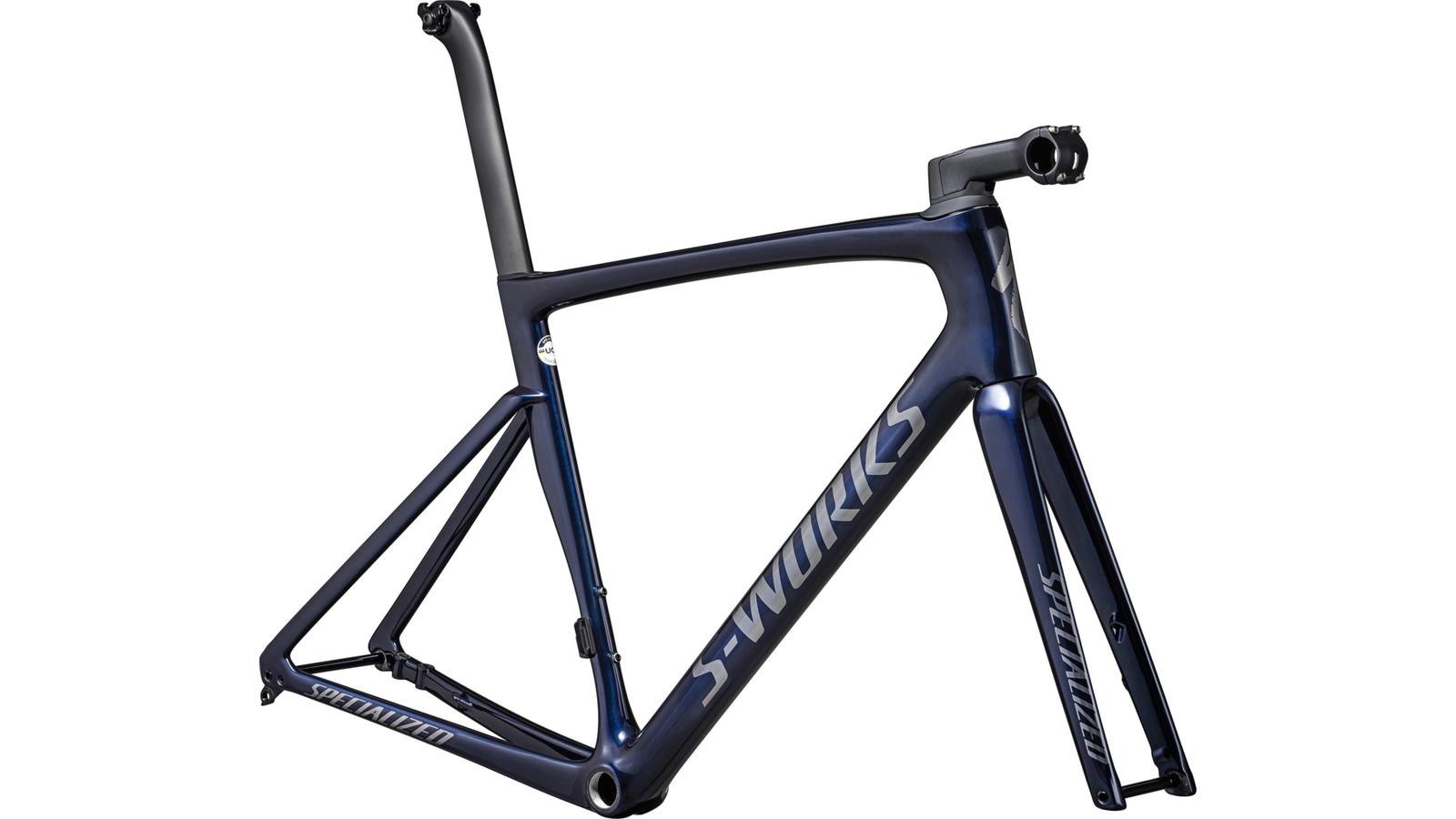 rám silničního kola Specialized S-Works Tarmac SL7 2023 metallic deep maroon blue/black
