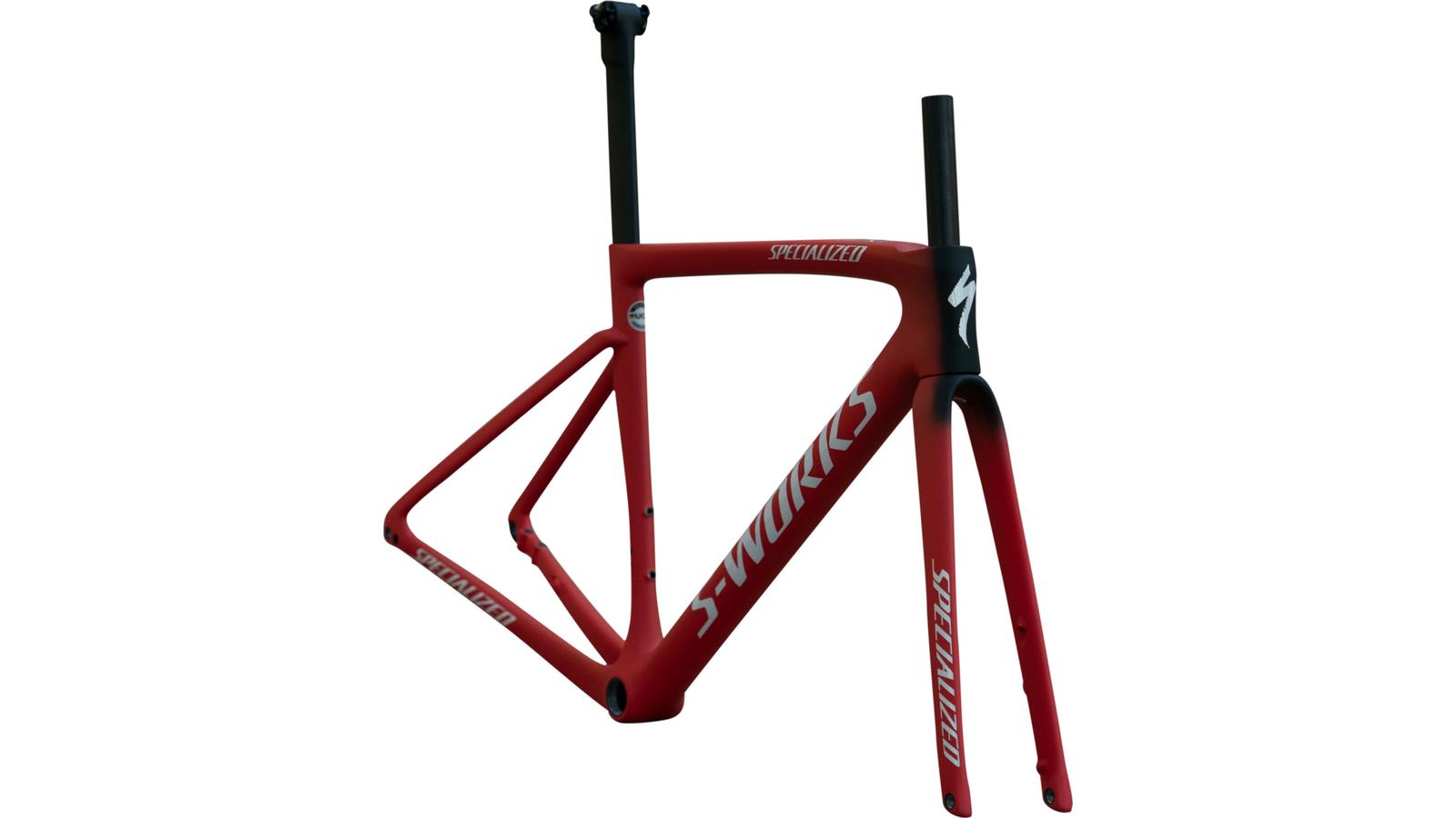 rám Specialized S-Works Tarmac SL7 Remco Rojo 2023 satin red/metallic white