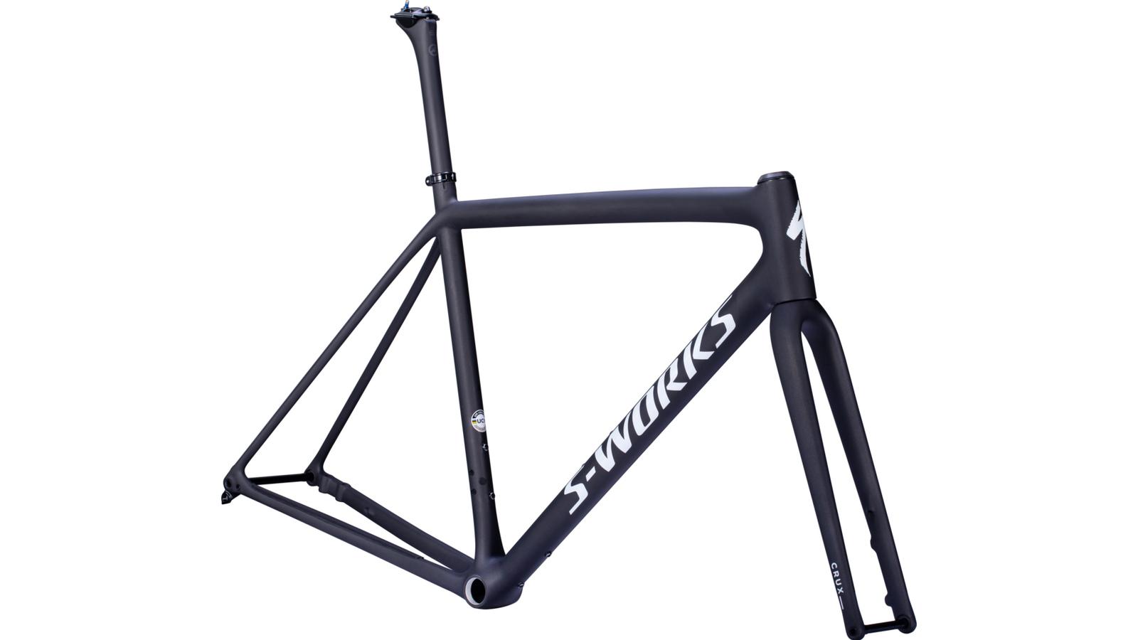 rám cyklokrosového kola Specialized S-Works Crux 2023 satin carbon/spectraflair