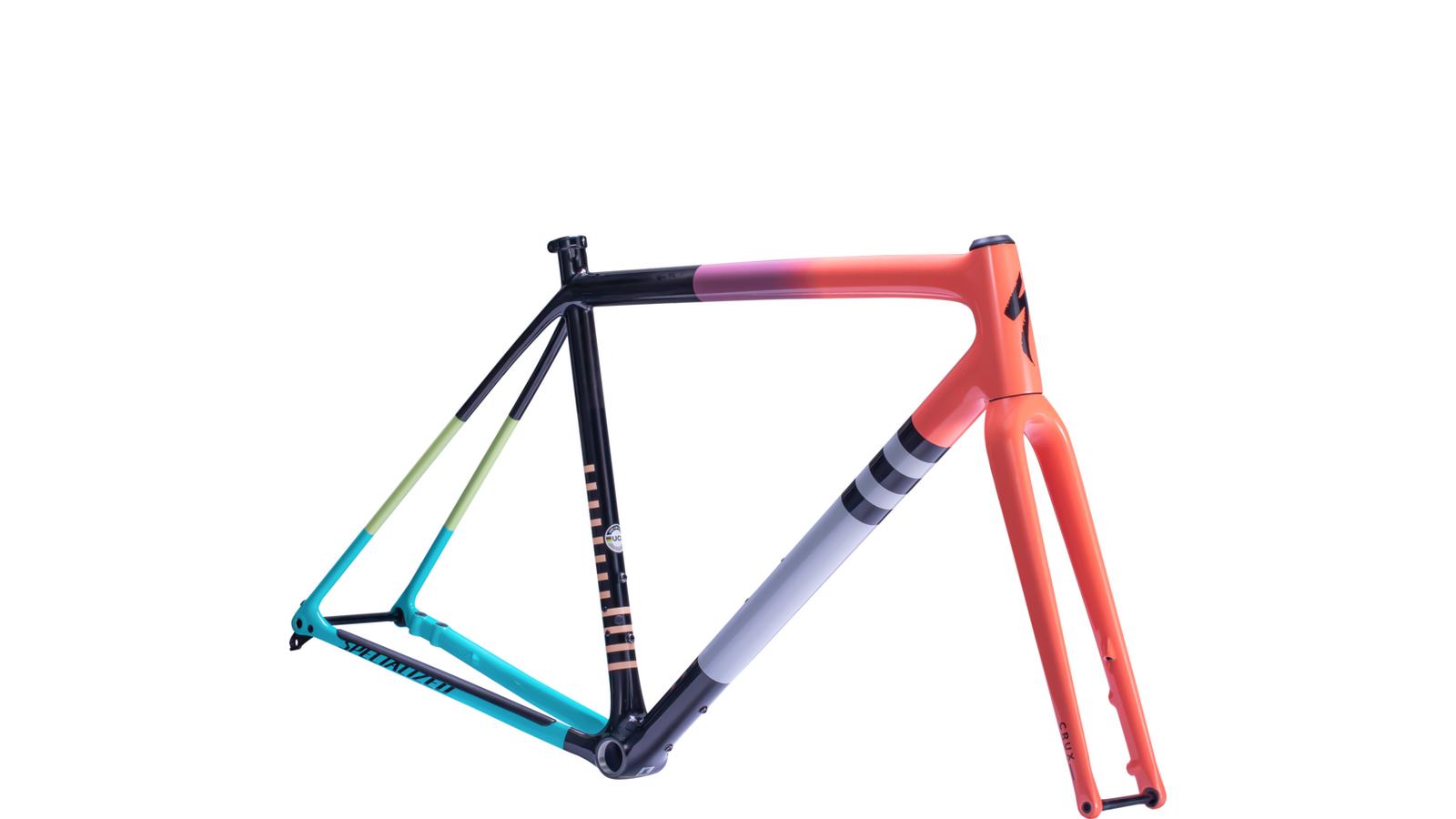 rám cyklokrosového kola Specialized Crux 10R 2023 gloss lilac coral fade/carbon