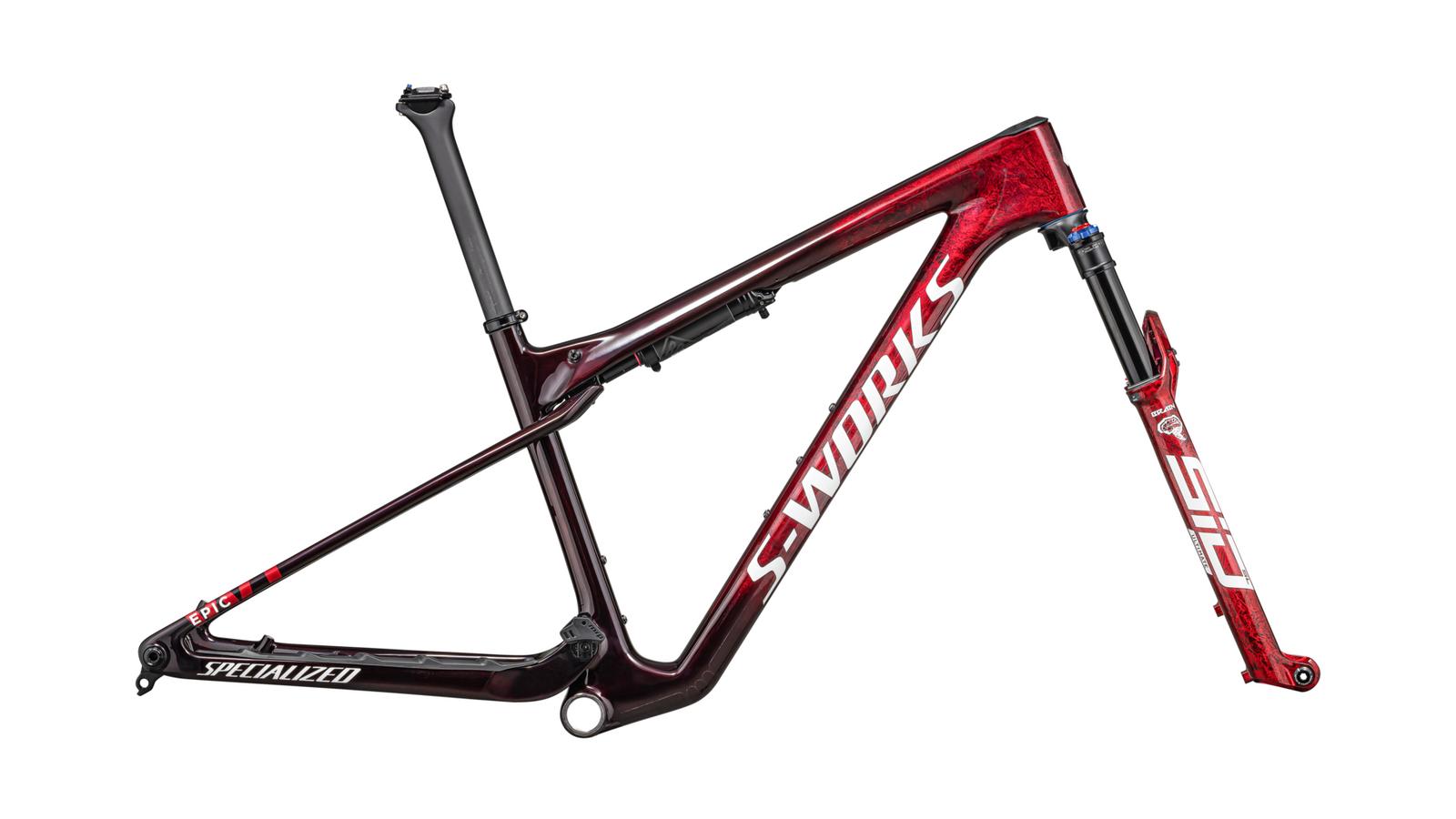 rám horského kola Specialized S-Works Epic World Cup 2023 gloss red/silver granite