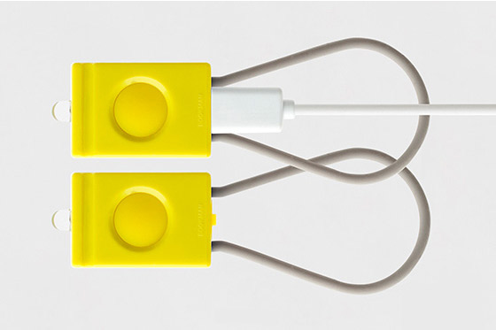 světlo přední a zadní Bookman USB mango yellow