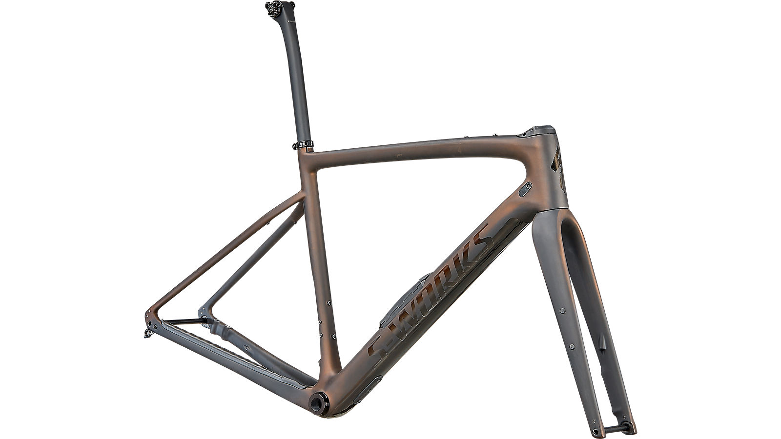 rám silničního kola Specialized S-Works Diverge 2022 satin carbon/pearl/chrome