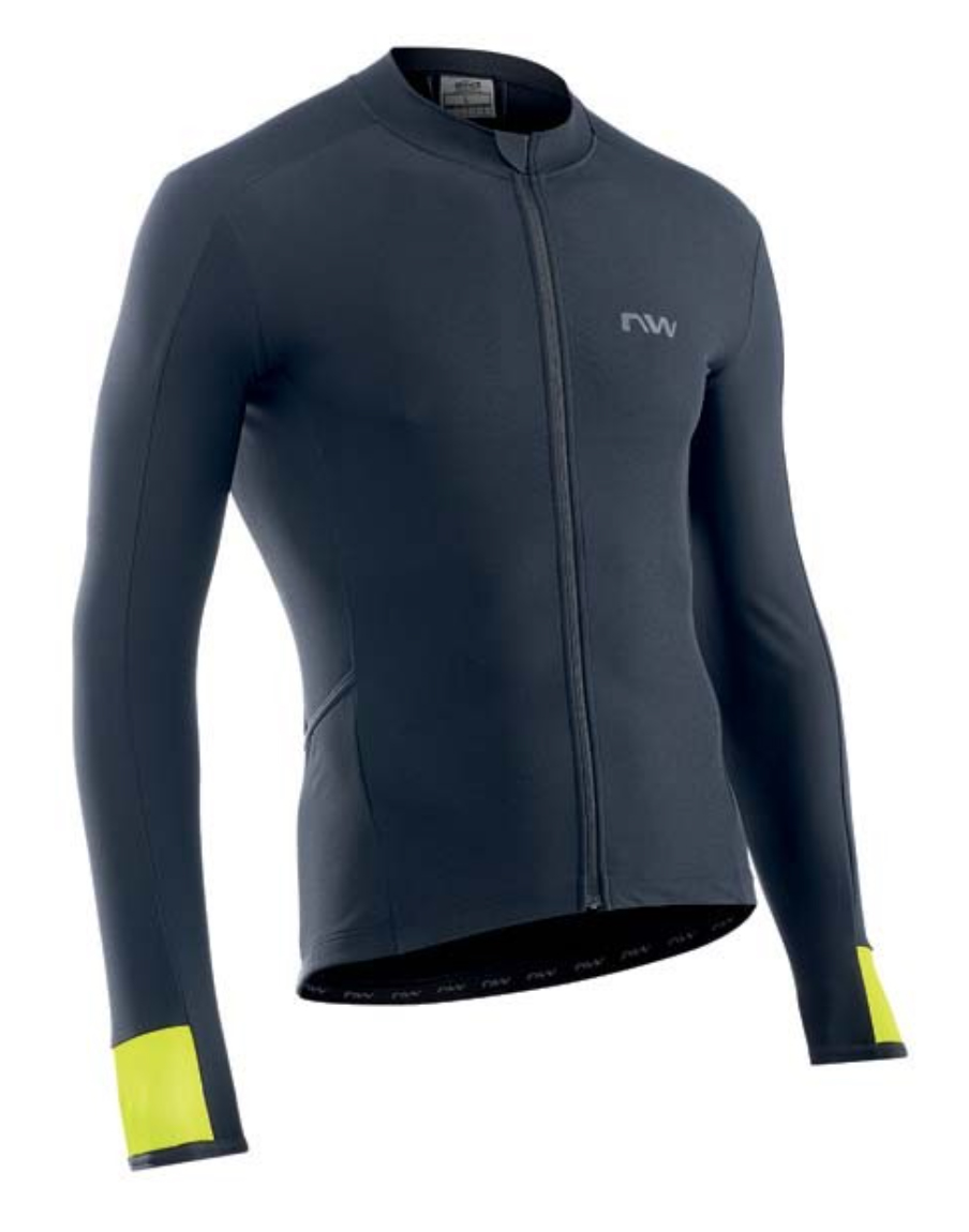 dres zimní Northwave Fahrenheit Jersey 2022 black/yellow fluo