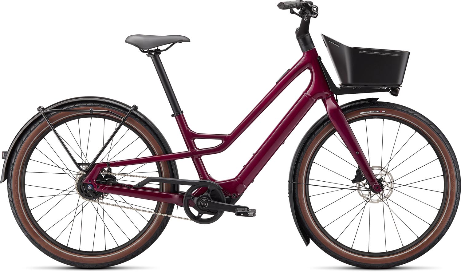 městské elektrokolo Specialized Como SL 4.0 2022 raspberry/transparent