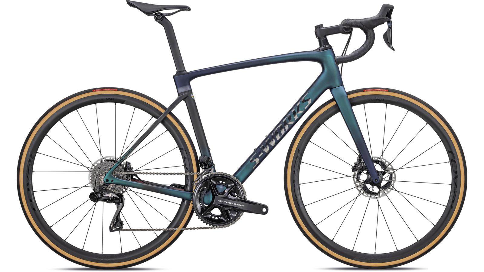 silniční kolo Specialized S-Works Roubaix 2023 green pearl/carbon/silver/black