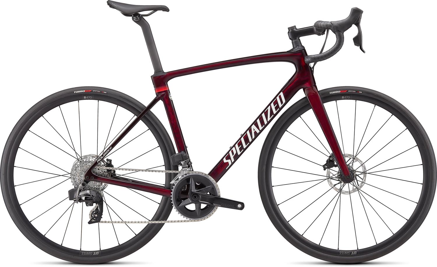 silniční kolo Specialized Roubaix Comp Rival eTap AXS 2023 gloss red carbon/white