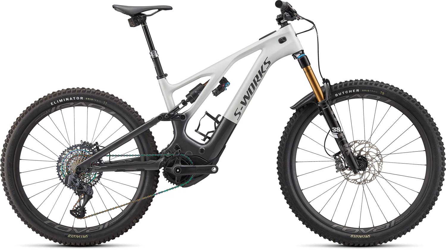 horské elektrokolo Specialized S-Works Levo Carbon 2022 metalic white silver/chrome
