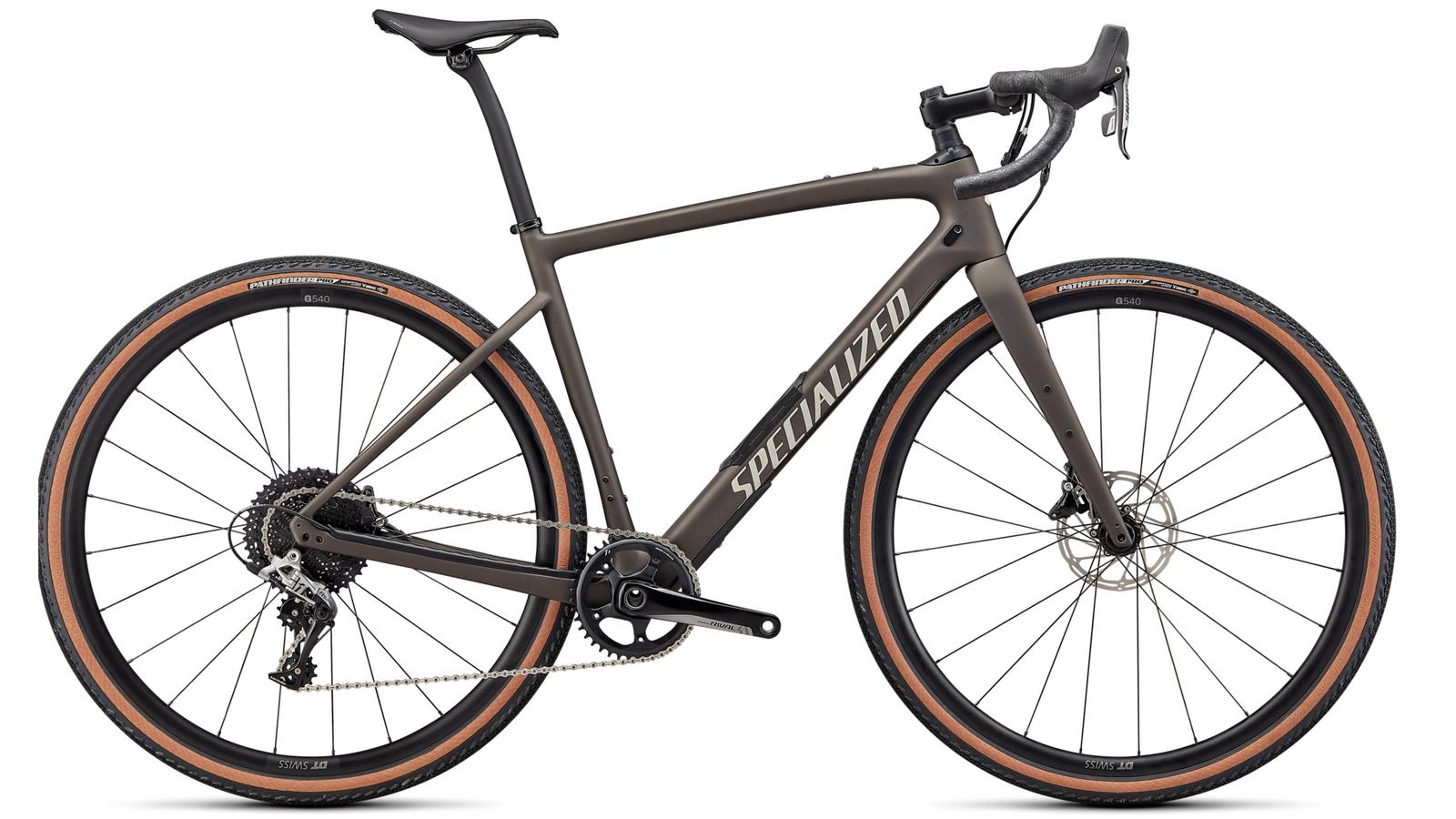 silniční kolo Specialized Diverge Comp Carbon 2022 satin gunmetal/white/chrome