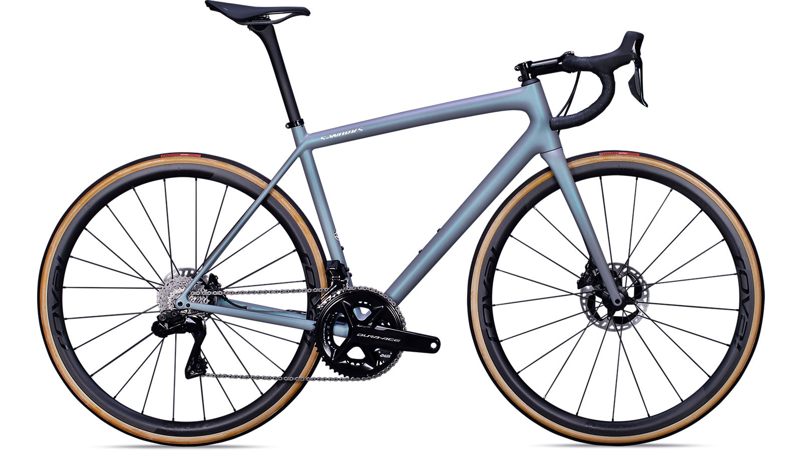 silniční kolo Specialized S-Works Aethos Di2 2022 cool gray/chameleon/chrome
