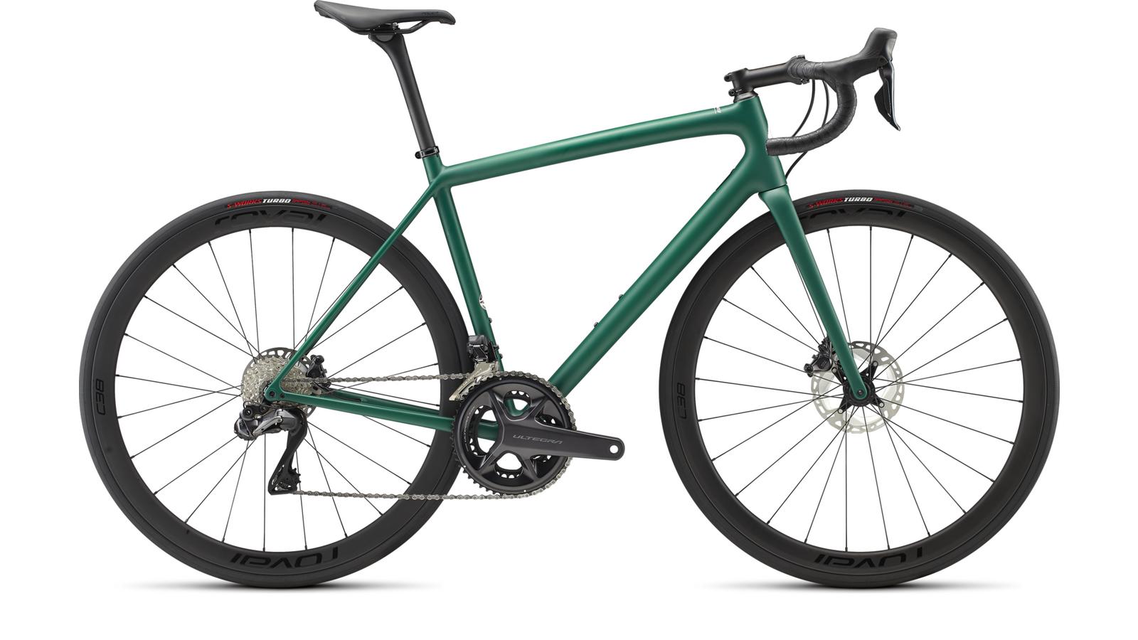 silniční kolo Specialized Aethos Expert 2022 pine green/white
