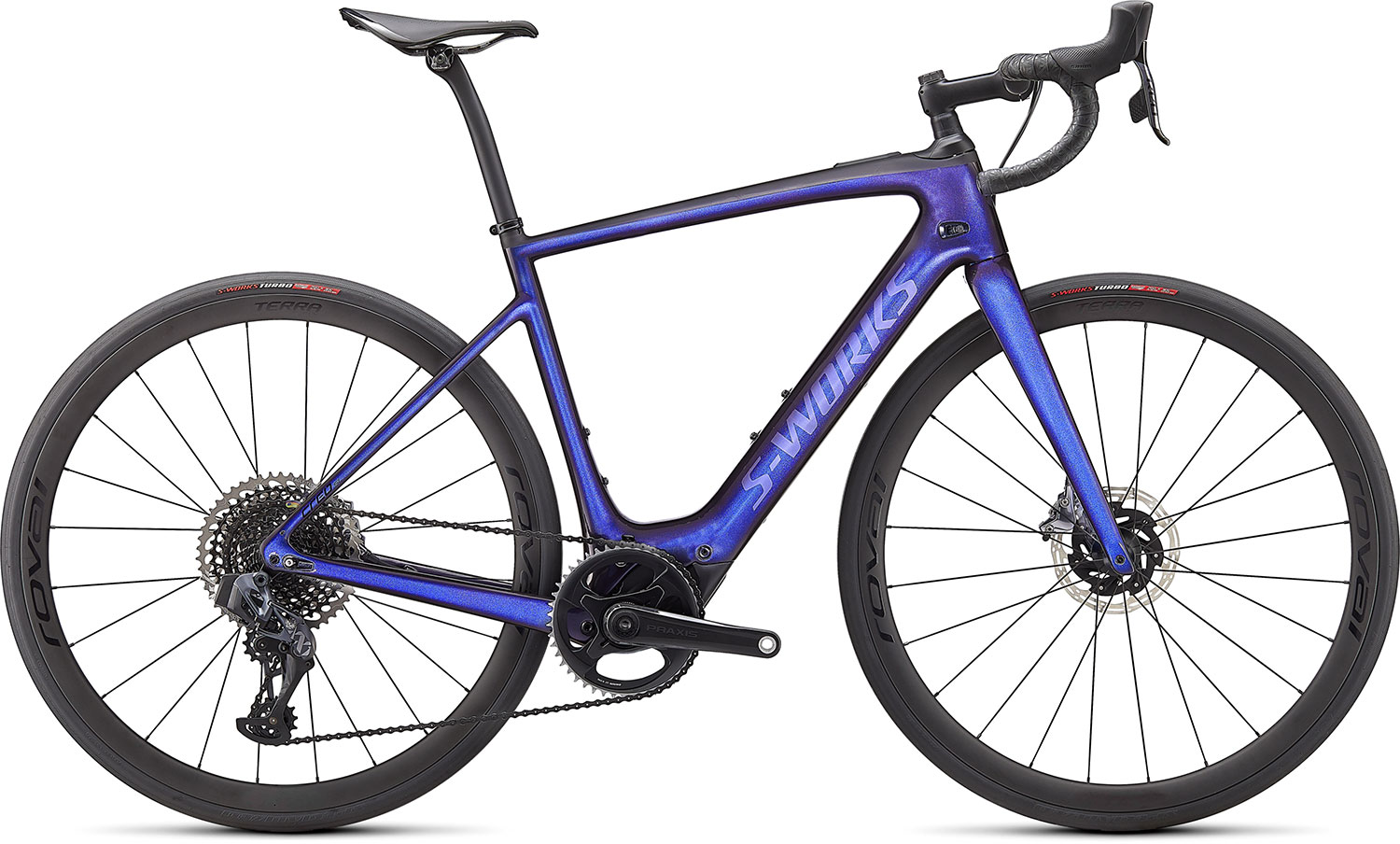 silniční elektrokolo Specialized S-Works Creo SL Carbon 2021 gloss blue/carbon