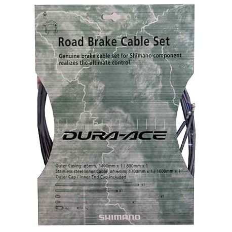 set brzdových lanek Shimano DuraAce gray