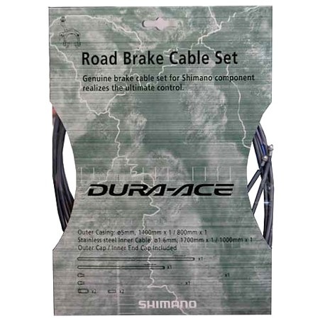 Road brake cable set Shimano DuraAce gray